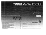 Yamaha AVX-1 Instrukcja obsługi