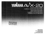 Yamaha AVX-20 Instrukcja obsługi