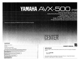 Yamaha AVX-500 Instrukcja obsługi