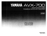 Yamaha AVX-700 Instrukcja obsługi