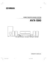 Yamaha AVX-S80 Instrukcja obsługi