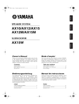 Yamaha AX12M Instrukcja obsługi