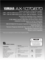 Yamaha AX-1070/870 Instrukcja obsługi