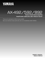 Yamaha AX-492, AX-592, AX-892 Instrukcja obsługi