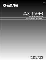Yamaha AX-596 Instrukcja obsługi