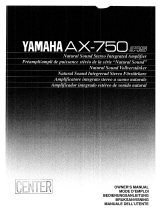 Yamaha AX-750 Instrukcja obsługi
