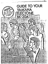 Yamaha BK-20A Instrukcja obsługi