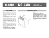 Yamaha NS-C80 Instrukcja obsługi