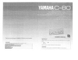 Yamaha C-80 Instrukcja obsługi