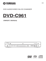 Yamaha C961 - DVD Changer Instrukcja obsługi