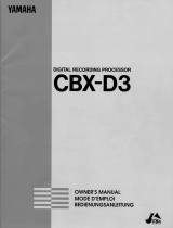 Yamaha CBX-D3 Instrukcja obsługi