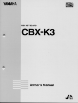 Yamaha CBX-K3 Instrukcja obsługi
