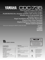 Yamaha CDC-735 Instrukcja obsługi