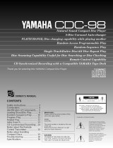 Yamaha CDC-98 Instrukcja obsługi