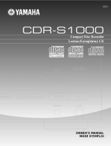 Yamaha CDRS1000 Instrukcja obsługi
