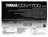 Yamaha CDV-1700 Instrukcja obsługi