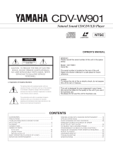 Yamaha CDV-W901 Instrukcja obsługi