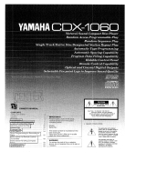 Yamaha CDX1060 Instrukcja obsługi