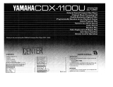 Yamaha CDX1100U Instrukcja obsługi