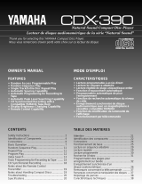 Yamaha CDX-390 Instrukcja obsługi