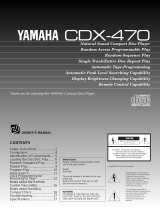 Yamaha CDX-470 Instrukcja obsługi