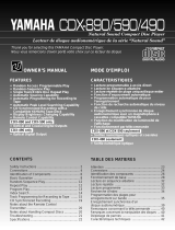 Yamaha CDX-490 Instrukcja obsługi