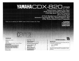 Yamaha CDX-820 Instrukcja obsługi
