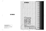 Yamaha Clavinova CLP-150 Instrukcja obsługi