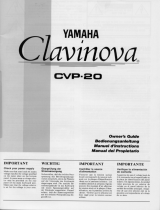 Yamaha CVP-20 Instrukcja obsługi