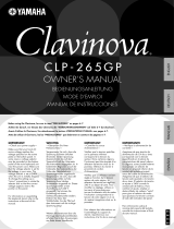 Yamaha CLAVINOVA C L P - 3 8 Instrukcja obsługi