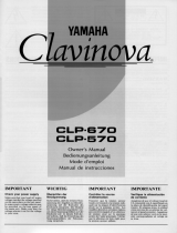 Yamaha Clavinova CLP-570 Instrukcja obsługi
