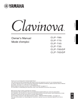 Yamaha Clavinova Digital Piano Instrukcja obsługi