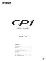 Yamaha CP1 Karta katalogowa