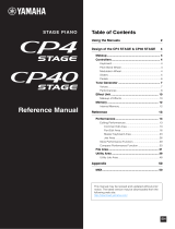 Yamaha CP40 Stage Instrukcja obsługi