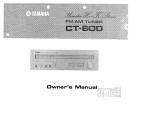 Yamaha CT-600 Instrukcja obsługi