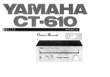 Yamaha CT-610 Instrukcja obsługi