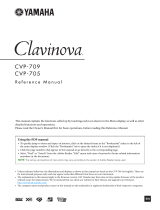 Yamaha Clavinova CVP-709 Instrukcja obsługi