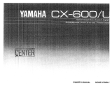 Yamaha CX-600/U Instrukcja obsługi