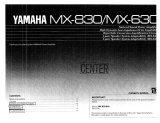 Yamaha MX-830 Instrukcja obsługi