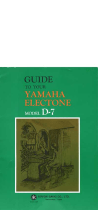 Yamaha D-7 Instrukcja obsługi