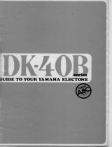 Yamaha Electone DK-40B Series Instrukcja obsługi