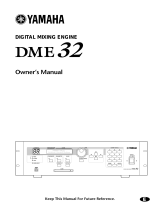 Yamaha DME 32 Instrukcja obsługi