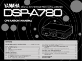 Yamaha DSP -A780 Instrukcja obsługi