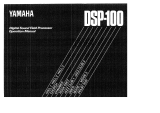 Yamaha DSP-100 Instrukcja obsługi