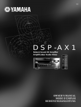 Yamaha DSP-AX1 Instrukcja obsługi