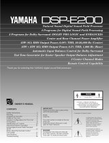 Yamaha DSP-E200 Instrukcja obsługi