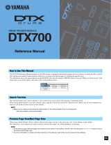 Yamaha DTX700 Instrukcja obsługi