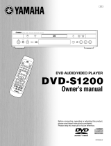 Yamaha DVD-S1200 Instrukcja obsługi