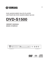Yamaha DVDS1500 Instrukcja obsługi