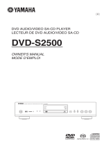 Yamaha DVD-S2500 Instrukcja obsługi